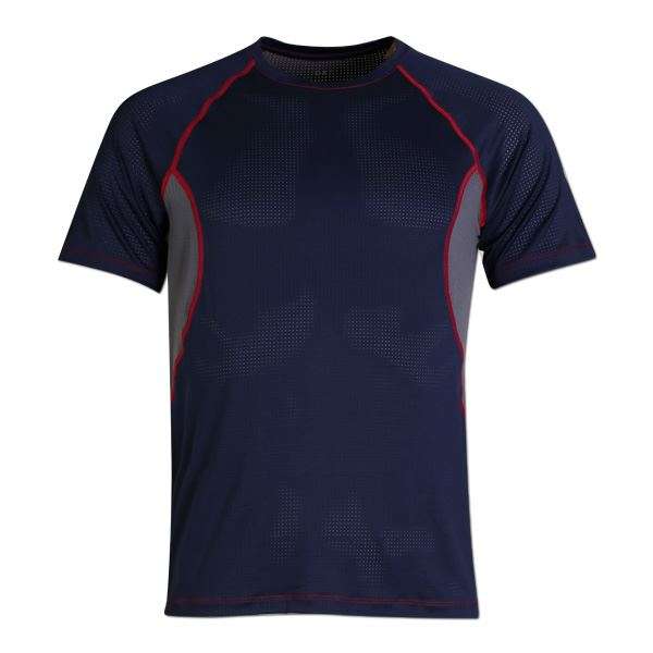 Coolmax Sports Tee Navy/Grey