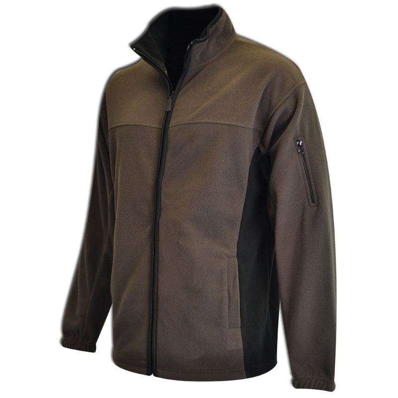 Two-tone Microfibre Polar Fleece Brown/Black