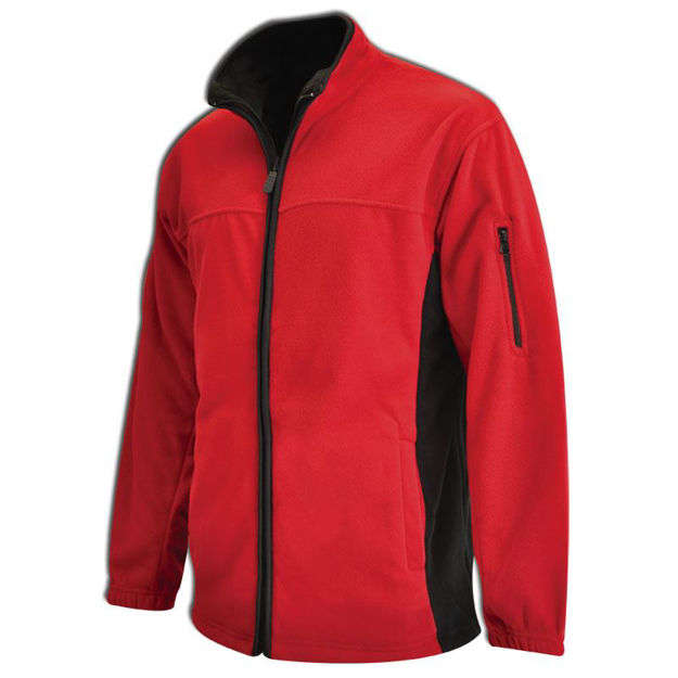 Two-tone Microfibre Polar Fleece Red/Black