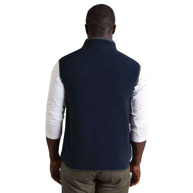Sleeveless Microfibre Polar Fleece - Navy Graphite