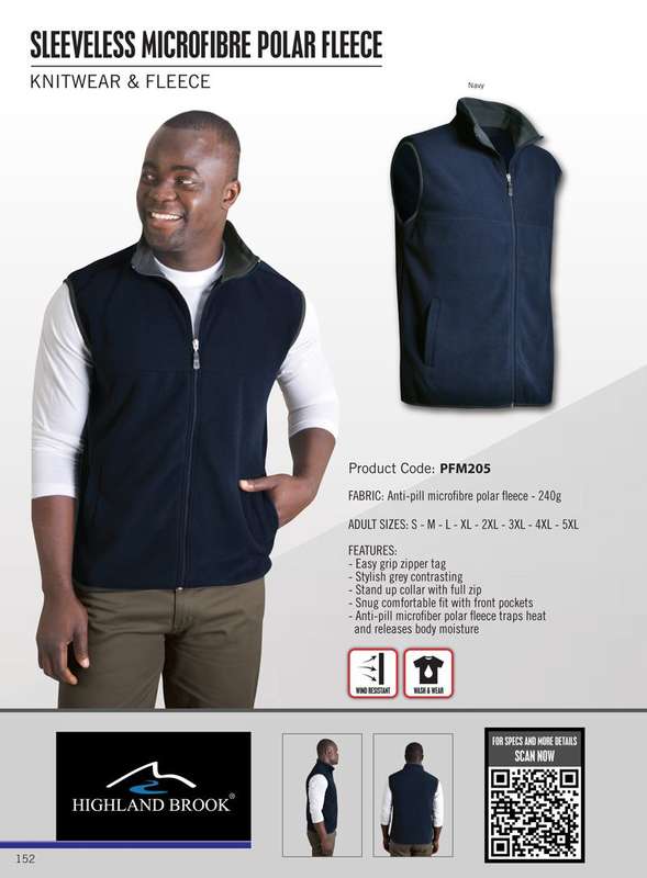 Sleeveless Microfibre Polar Fleece - Navy Graphite