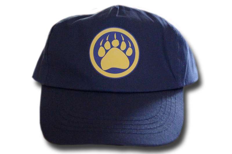 Cap - Gold Monogram Heat Transfer Navy