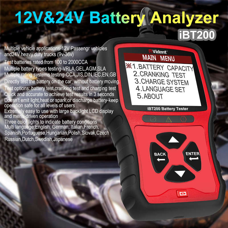 Vident ibt200 battery tester