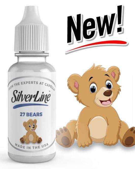 Capella 27 Bears Silverline Series | 10ml Concentrated Flavor for Eliquid | Self Mixing