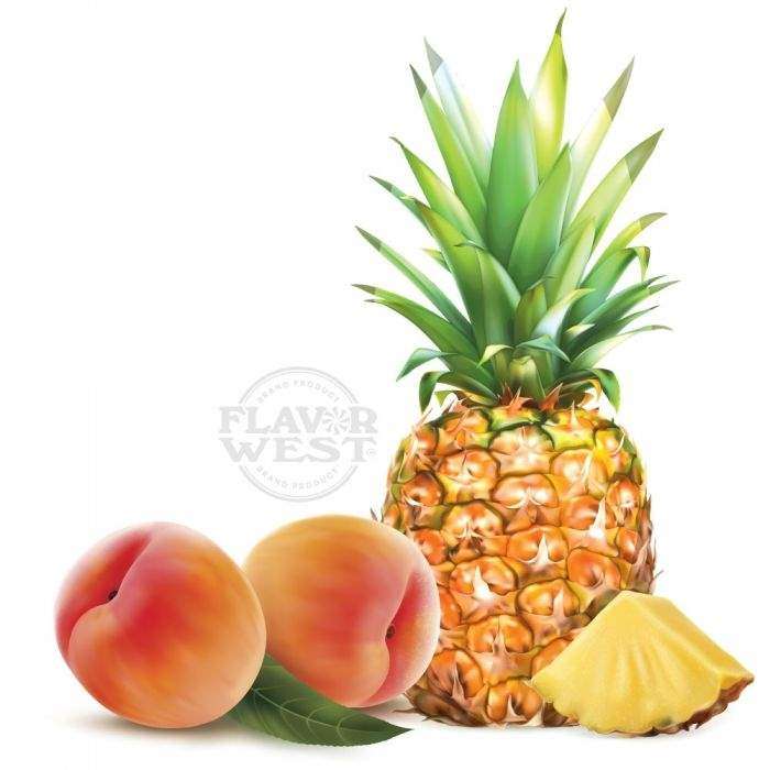 Flavor West Pineapple Peach | 10ml Concentrated Flavor for Eliquid | Self Mixing