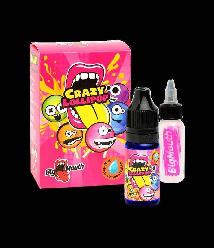 Big Mouth Crazy Lolipop | 10ml One Shot Concentrated Flavour | Makes 100ml Eliquid