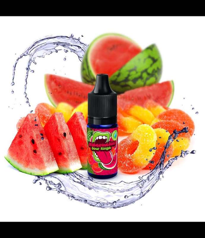 Big Mouth Watermelon Sour Rings | 10ml One Shot Concentrated Flavour | Makes 100ml Eliquid