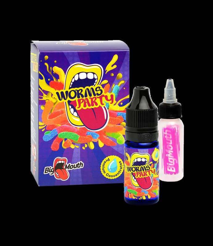 Big Mouth Worms Party | 10ml One Shot Concentrated Flavour | Makes 100ml Eliquid
