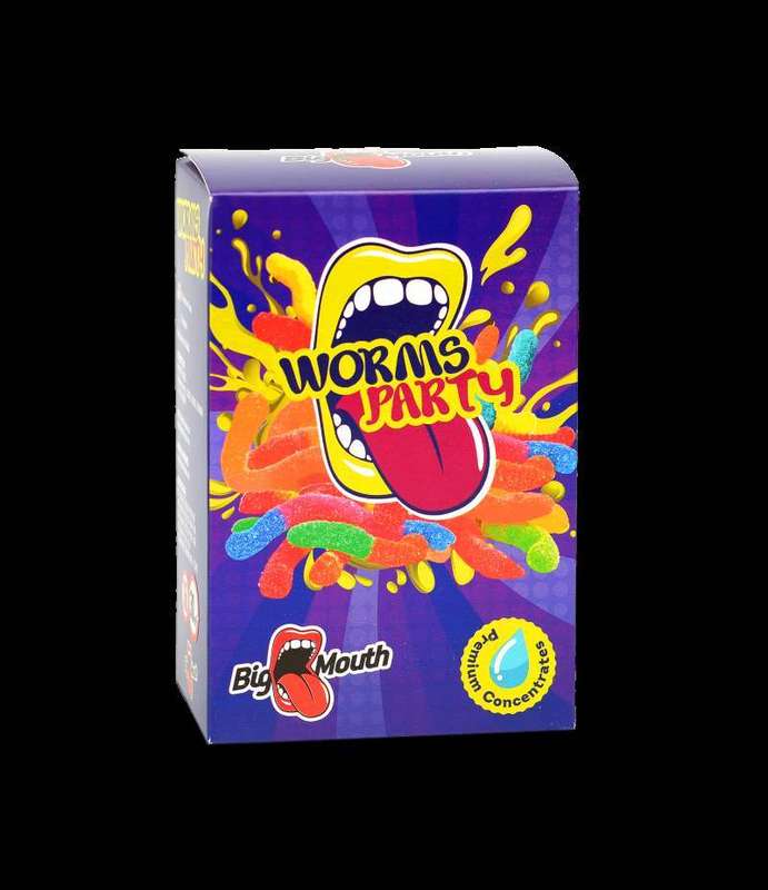 Big Mouth Worms Party | 10ml One Shot Concentrated Flavour | Makes 100ml Eliquid
