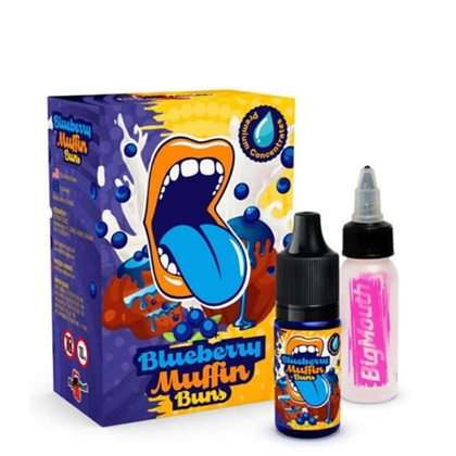 Big Mouth Blueberry Muffin Buns | 10ml One Shot Concentrated Flavour | Makes 100ml Eliquid