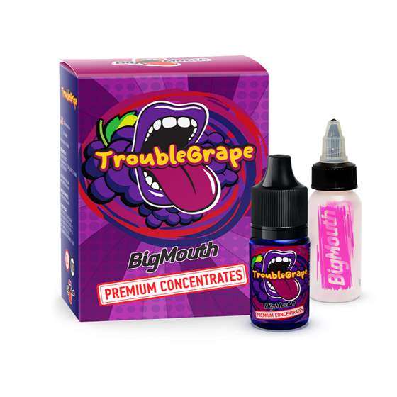 Big Mouth Trouble Grape | 10ml One Shot Concentrated Flavour | Makes 100ml Eliquid