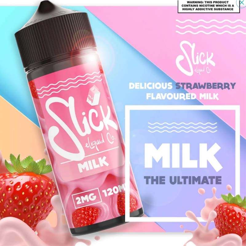 Slick One-Shots | 30ml Flavoring DIY | Makes 120ml - Slick Strawberry Milk