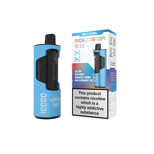 Solobar | Rechargeable Revolver Kit | 10K Puffs 5% - Blue