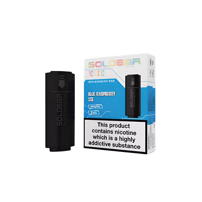 Solobar | Revolver Disposable Replacement Pods | 2500K Puffs 5% | Single Disposable - Blue Raspbe...