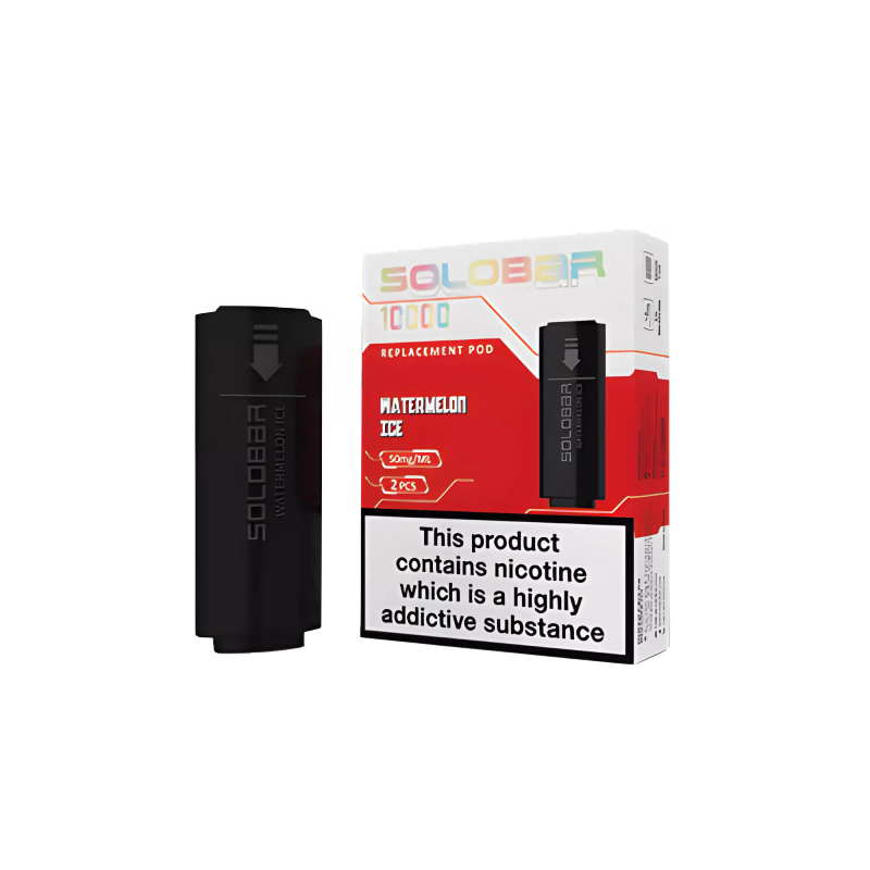 Solobar | Revolver Disposable Replacement Pods | 2500K Puffs 5% | Single Disposable - Watermelon Ice
