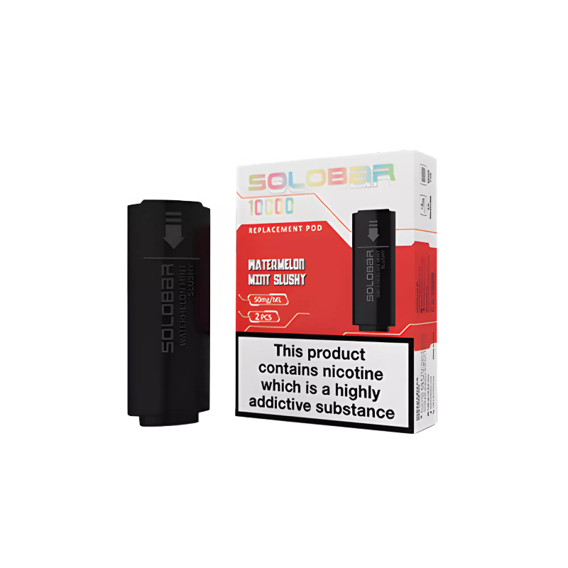 Solobar | Revolver Disposable Replacement Pods | 2500K Puffs 5% | Single Disposable - Watermelon ...