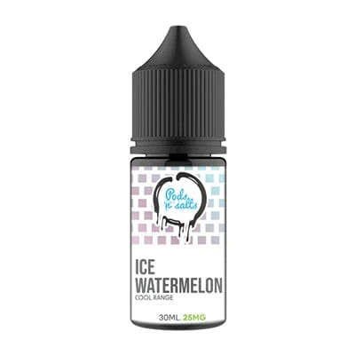 Pods n Salts E-Liquids Longfill Nic Salts 25MG | 30ml Bottle - Ice Watermelon