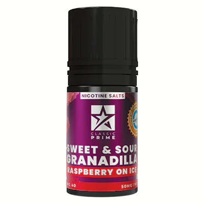 Prime Classic E-Liquids Longfill Nic Salts 50MG | 30ml Bottle - Sweet n Sour Granadila