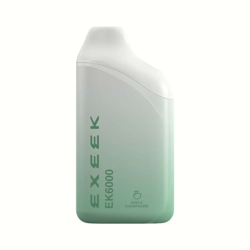 Exeek Disposable Vape 6000 Puffs 50mg Nic | Apple Champagne | 14 ml Tank | USB C Rechargeable Bat...