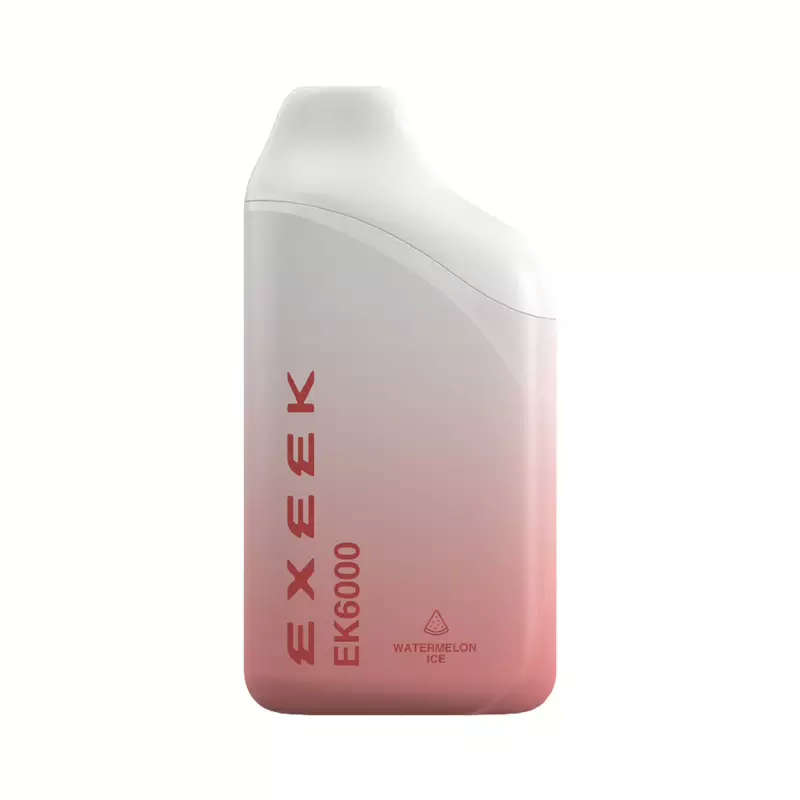Exeek Disposable Vape 6000 Puffs 50mg Nic | Watermelon Ice | 14 ml Tank | USB C Rechargeable Battery