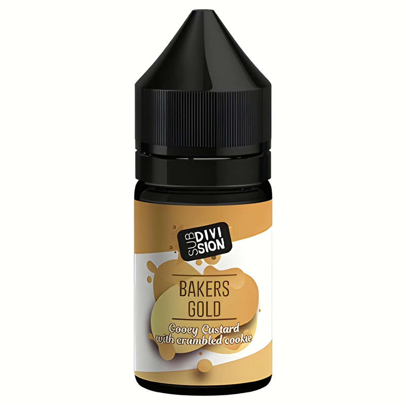 Sub Division E-Liquids Longfill Nic Salts | 30ml Bottle - Bakers Gold