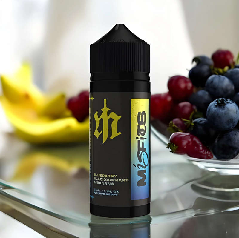 Misfits | Eliquids | Longfills | Aroma | 30ml in 120ml  Blueberry Blackcurrant Banana
