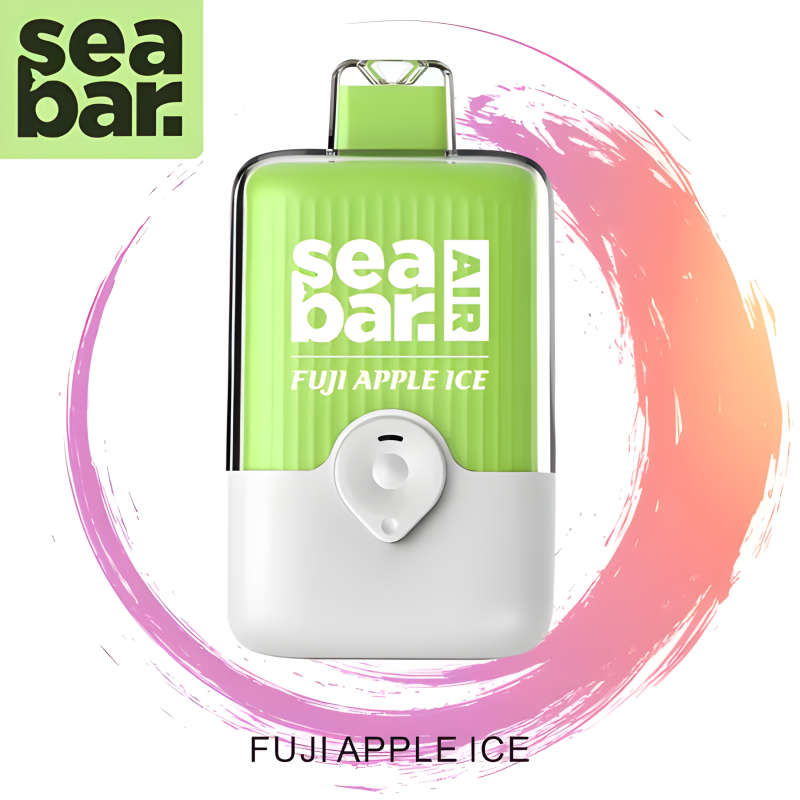 Seabar Disposable Vape 7000 Puffs 50mg Nic | Fuji Apple Ice | 15 ml Tank | USB C Rechargeable Bat...