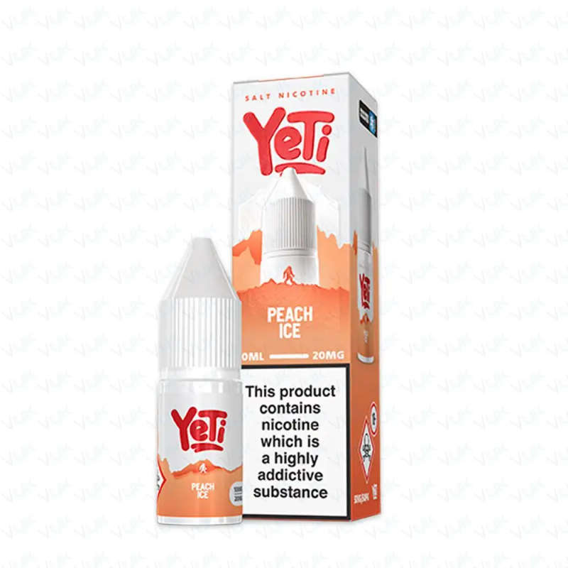 Yeti E-Liquids Longfill Nic Salts | 30ml Bottle  Peach Ice