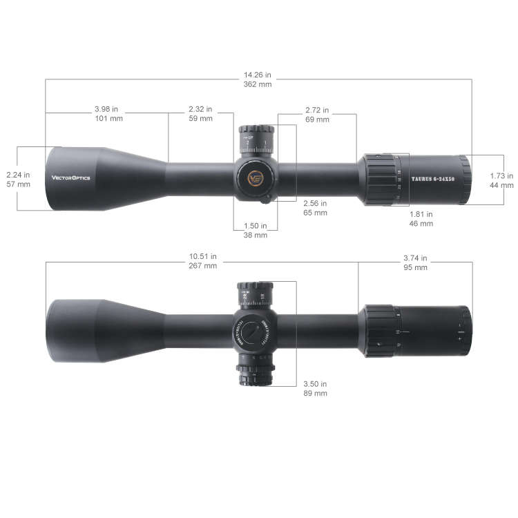 VECTOR OPTICS TAURUS 6-24X50 HD - SCOL-46