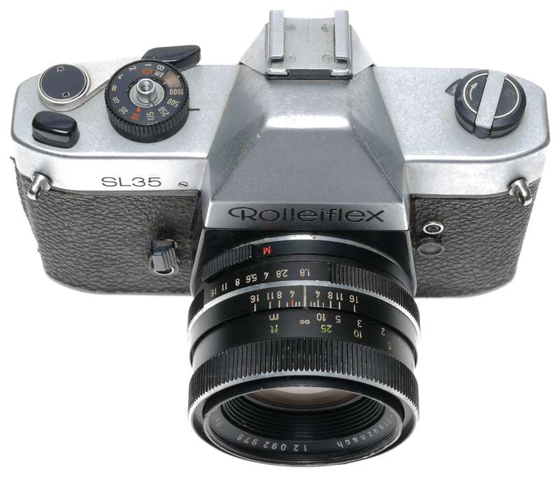 Rollei SL 35 old film camera with 2 lenses outfit