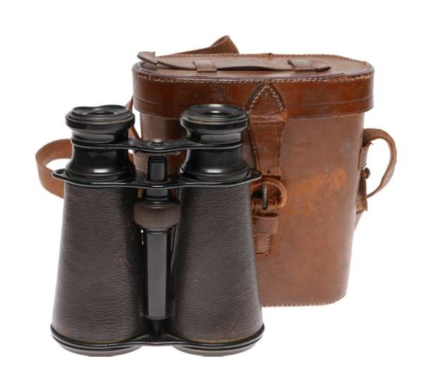 J.Lizars Vintage binoculars in leather case Glasgow London