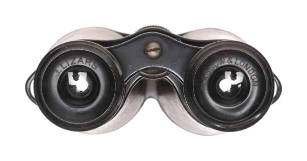 J.Lizars Vintage binoculars in leather case Glasgow London