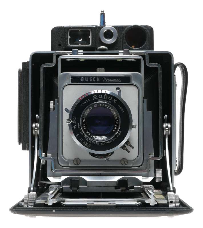 Busch Pressman 4x5 Field camera Raptar Wollensack 135mm f4.7