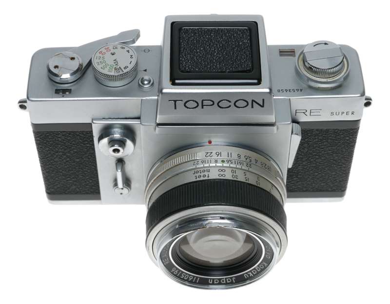 TOPCON RE Super SLR film camera 1.8 f=5.8cm auto-topcor lens