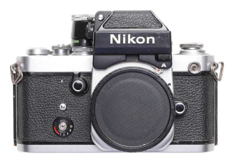 Nikon F2 vintage SLR film camera used body with strap