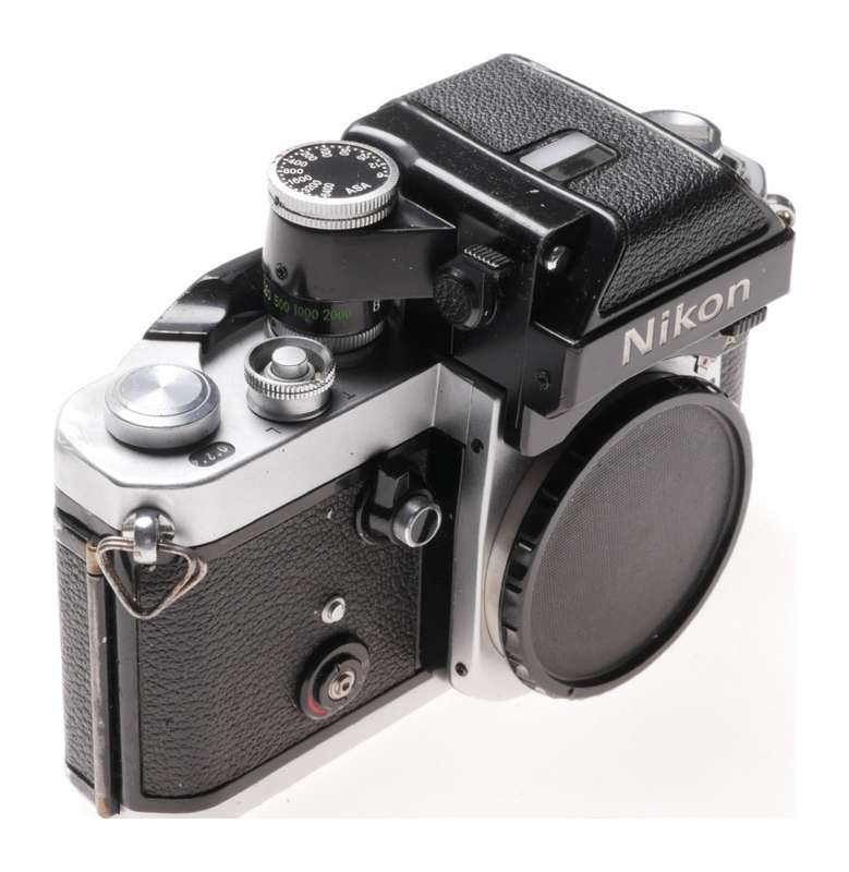 Nikon F2 vintage SLR film camera used body with strap