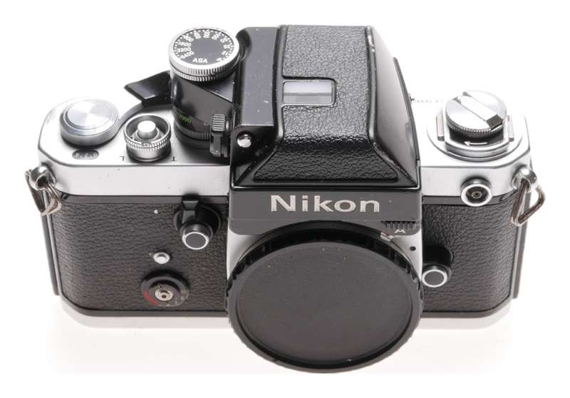 Nikon F2 vintage SLR film camera used body with strap