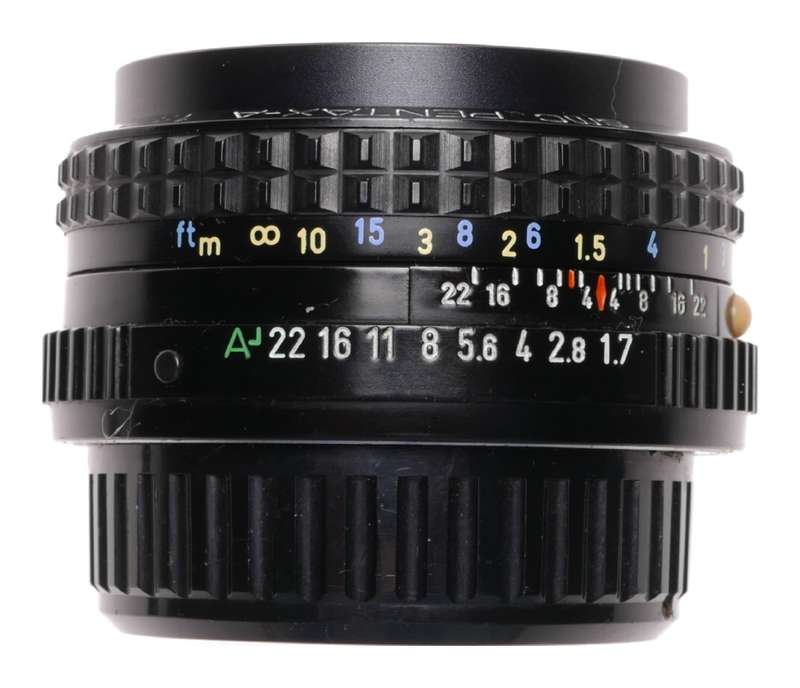 Pentax-A SMC 1:1.7 50mm SLR classic camera lens 1.7/50