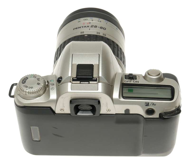 PENTAX MZ-50 vintage SLR 35mm film camera with zoom lens 28-80mm