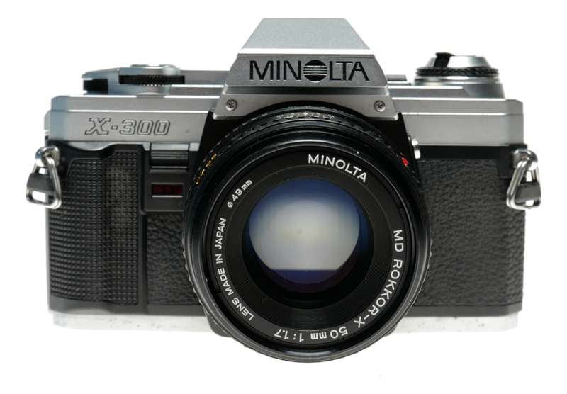 Minolta X-300 SLR vintage film camera MD Rokkor-X 50mm 1.7 lens
