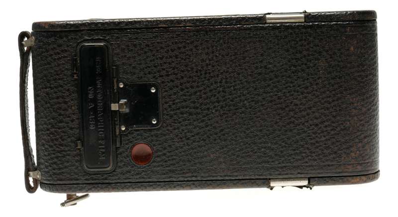 No: 2-C Kodak Junior Black vintage bellows folding antique camera