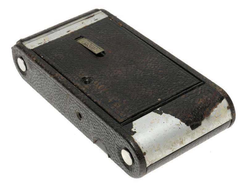 No: 2-C Kodak Junior Black vintage bellows folding antique camera