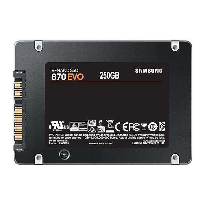 Samsung 870 Evo 2.5-inch 250GB Serial ATA III Internal SSD MZ-77E250BW