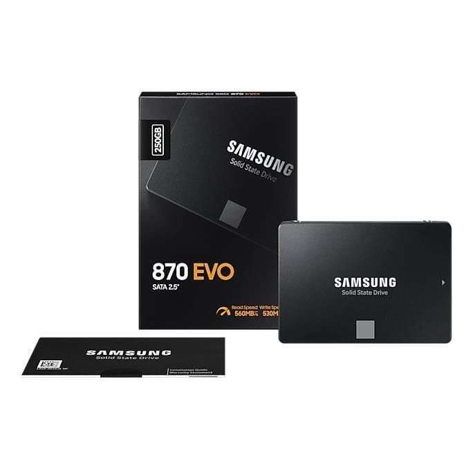 Samsung 870 Evo 2.5-inch 250GB Serial ATA III Internal SSD MZ-77E250BW