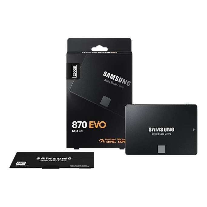 Samsung 870 Evo 2.5-inch 250GB Serial ATA III Internal SSD MZ-77E250BW