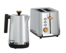 Blaupunkt Silver Nordic Kettle & Toaster Breakfast Set