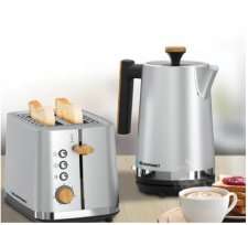 Blaupunkt Silver Nordic Kettle & Toaster Breakfast Set