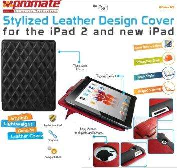 Promate iPose.10 Protective leather case with
