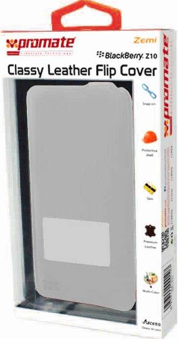Promate Zemi BlackBerry Z10 Classy Leather Flip