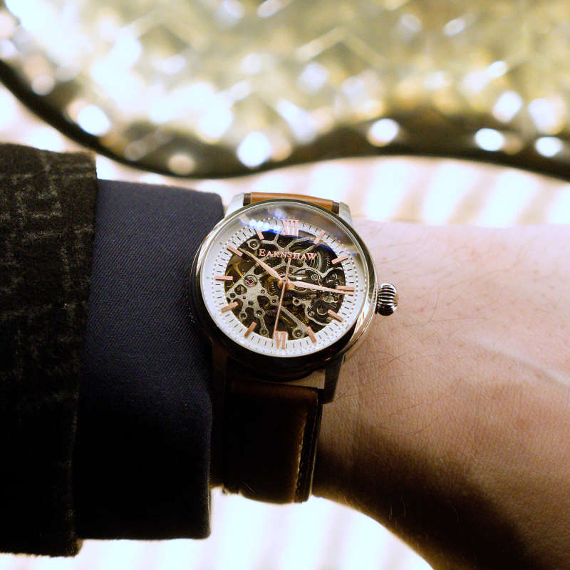 THOMAS EARNSHAW CORNWALL SKELETON AUTOMATIC Neutral White Watch